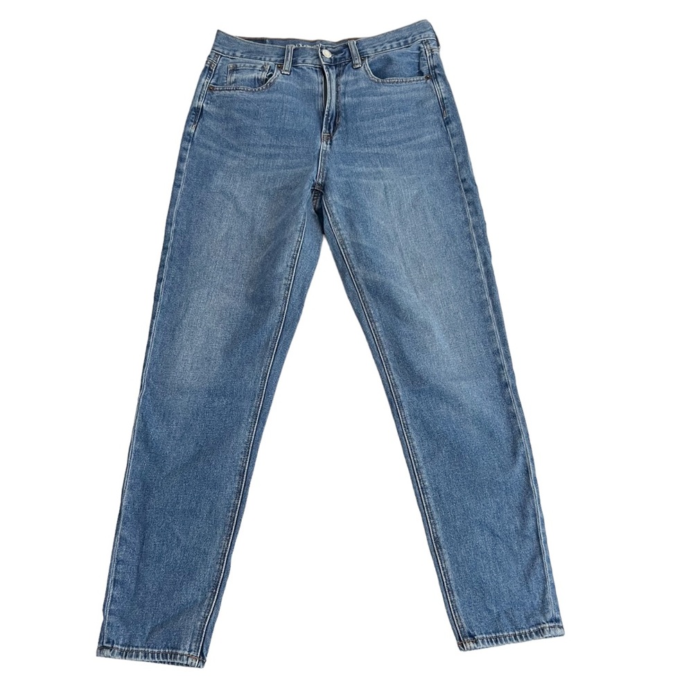 American Eagle AE Mom Jean Medium Wash Denim Womens Size 4 High Waisted Casual